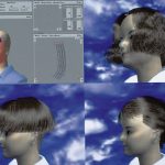 Dynamic modeling of human hair and GUI based hair style designing system