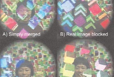2001 Talks: Kiyokawa_ELMO: A Head-Mounted Display for Real-Time Image Synthesis