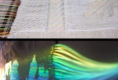 2009 Talks: Berzowska_Karma Chameleon: Jacquard-woven photonic fiber display