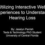 Utilizing Interactive Web Experiences to Understand Hearing Loss