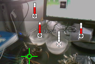 2009 Posters Loviscach Augmenting a Camera with a Thermometer