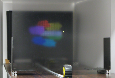 2009 Posters Teraguchi Three dimensional Auto stereoscopic Animated Image with a Long Viewing Distance using High precision Image Correction 07