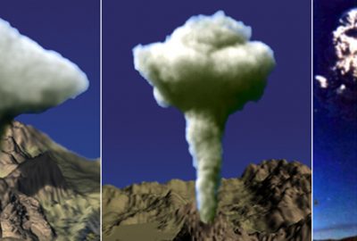 2003 Talks: Mizuno_Modeling Volcanic Clouds: a Physical, 3D and Efficient Method