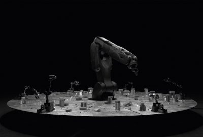 2024 Art Papers: Chan_Sisyphus A Robotic Vignette of Systemic Conflict and Democratic Endeavors