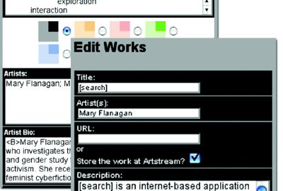 2003 WebGraphics: Hapgood_ArtStream - Web Art in a Curatorial Setting