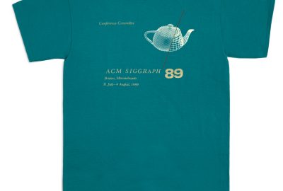1989-SIGGRAPH-Blue_Green T-shirt-Conference Committee-Front