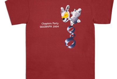 2004-SIGGRAPH-Red T-Shirt-Chapters Party-Front