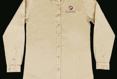 SIGGRAPH-Tan Shirt-ACM-Logo-Front