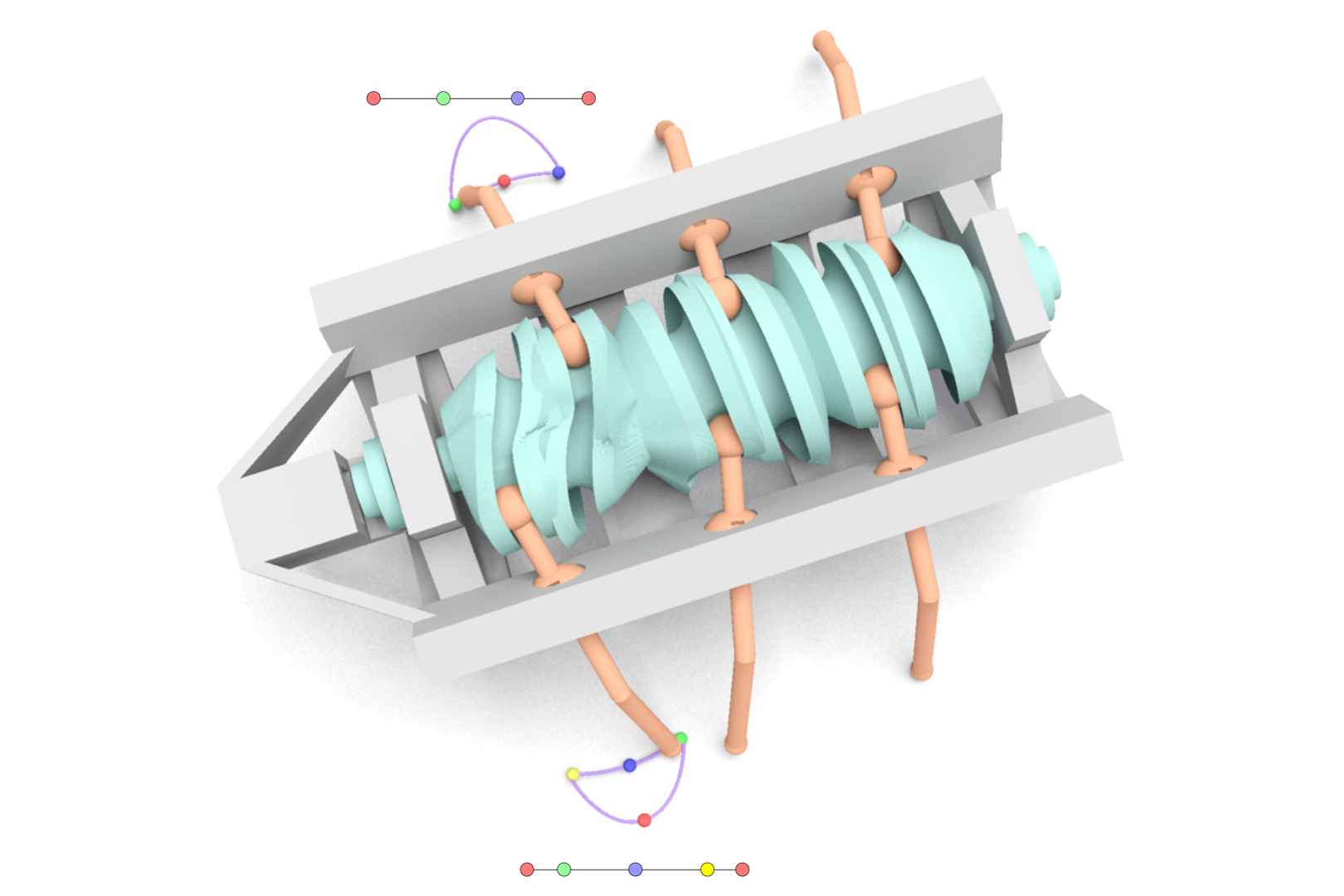 2021 SA Technical Papers_Cheng_Spatial-temporal motion control via composite cam-follower mechanisms
