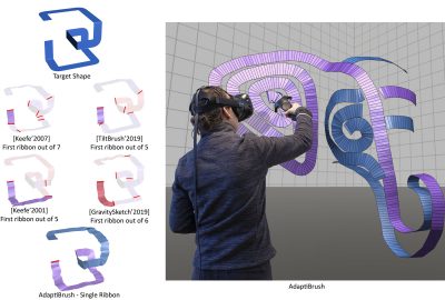 2021 SA Technical Papers_Rosales_AdaptiBrush: adaptive general and predictable VR ribbon brush