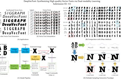 2021 SA Technical Papers_Wang_DeepVecFont: synthesizing high-quality vector fonts via dual-modality learning