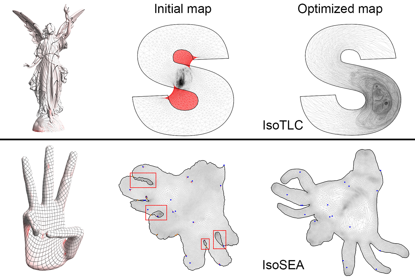 2022 SA Technical Papers_Du_Isometric Energies for Recovering Injectivity in Constrained Mapping