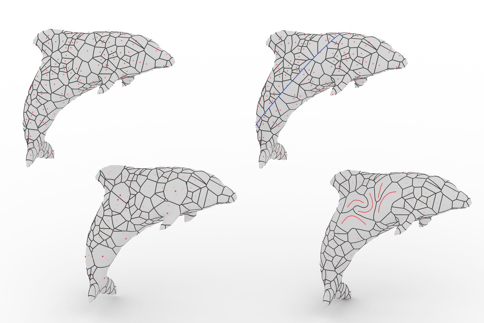 2022 SA Technical Papers_Xin_SurfaceVoronoi: Efficiently Computing Voronoi Diagrams Over Mesh Surfaces with Arbitrary Distance Solvers