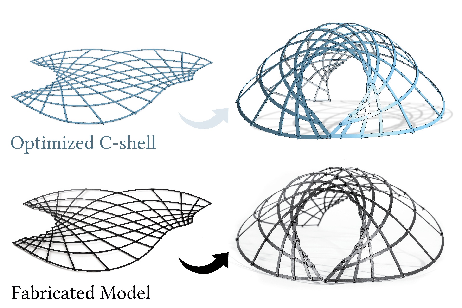 2023 SA_Technical_Papers_Becker_C-shells_Deployable Gridshells with Curved Beams