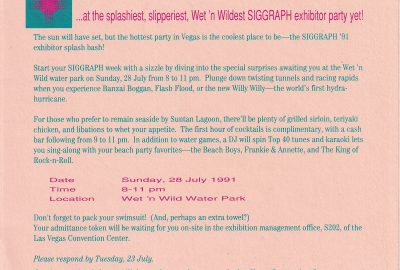 1991 Special Event Wet n Wild Exhibitor Party 3