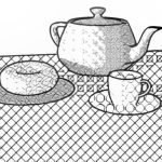 2006 Teapot Exhibit_Yoo_Animated Embroidery- A Teapot in Modern Blackwork