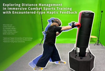 2025 Posters_Lai_Exploring Distance Management in Immersive Combat Sports Training With Encountered-Type Haptic Feedback